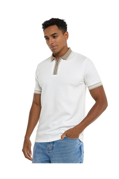 R&B بولو عاجي MYF- مقاس S-XXL