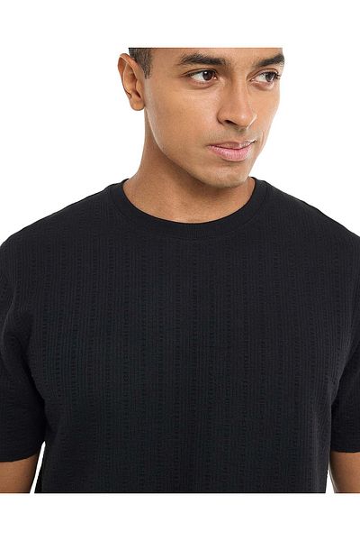 R&B Black MYF SS KNIT TEE-S-XXL