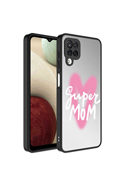 teknocep store powered by حافظة Galaxy A12 ذات نمط مرآة لامعة مع حماية للكامي...