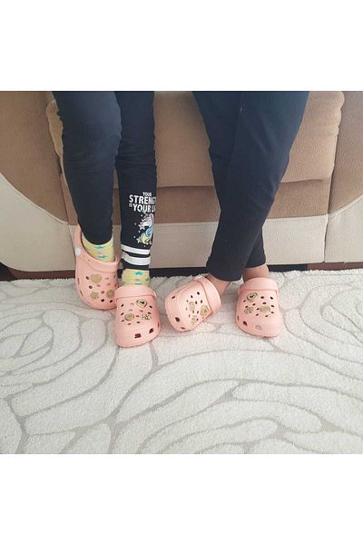 ünverdi Anatomical Orthopedic Stone Girl's Slippers/Sandals Closed Toe (Home Garden Balcony Nursery School Slippers)