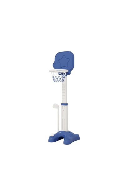 Nichiduta Garden Nichiduta Garden First 3-in-1 Multifunctional Basketball Hoop Blue with Golf Set