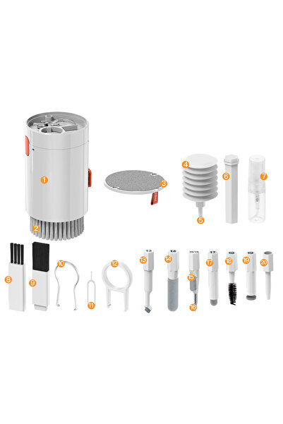 teknocep store powered by TKNC Q20 20 في 1 مجموعة تنظيف الأجهزة الإلكترونية م...