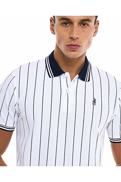 R&B White MCF- POLO-S-XXL