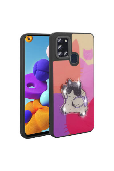 teknocep store powered by حافظة هاتف Galaxy A21S غطاء سيليكون TKNC Amas مع أش...