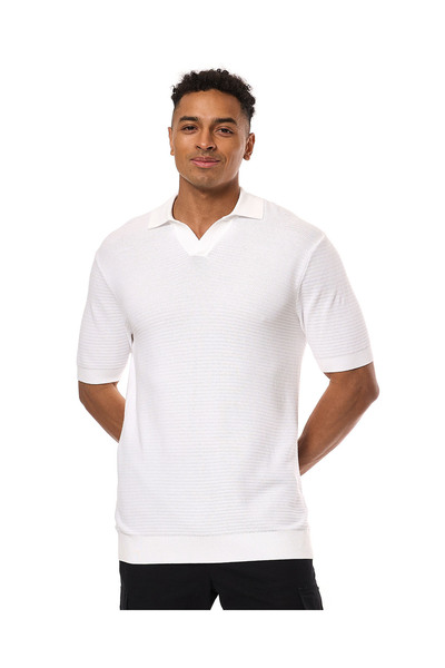 R&B بولو عاجي MYF- مقاس S-XXL