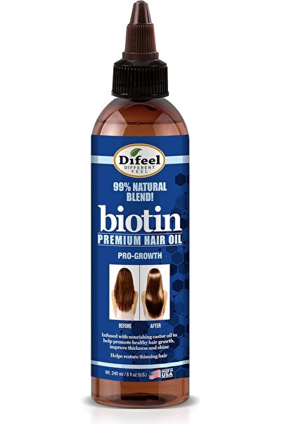 Difeel زيت الشعر بيوتين بروجروث الممتاز 8 أونصة