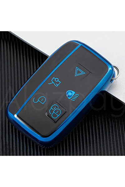 Alazpay Husă pentru chei din TPU lucios pentru Land Rover Range Rover Sport E...