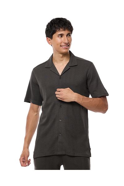 R&B Dark Grey MYF SS KNIT SHIRTS -S-XXL