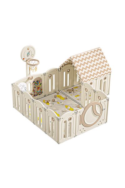 Nichiduta Garden Nichiduta Garden Happy Home children's playground fence with safety gate, Basketball hoop, Unit