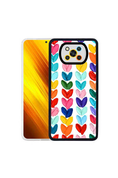 teknocep store powered by حافظة بوكو X3 TKNC M-Fit غطاء منقوش - قلب رقم 6