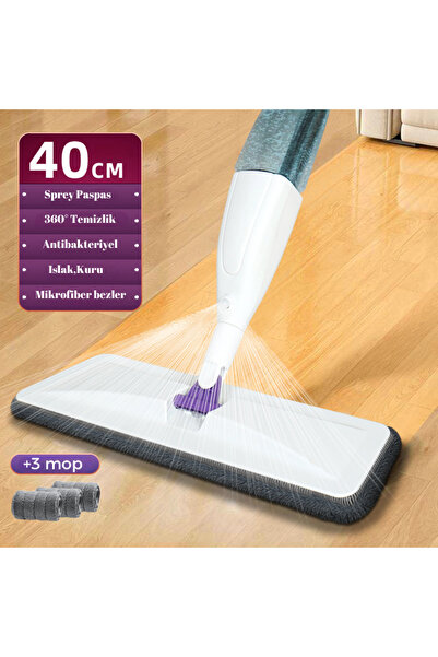 Altron Sprey Mop,3 Adet Mikrofiber Moplu Deterjan Su Püskürtmeli Paspas Temiz...