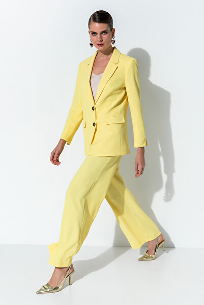 Miss Lilium Düğme Detaylı Ceket Pantolon Takımı