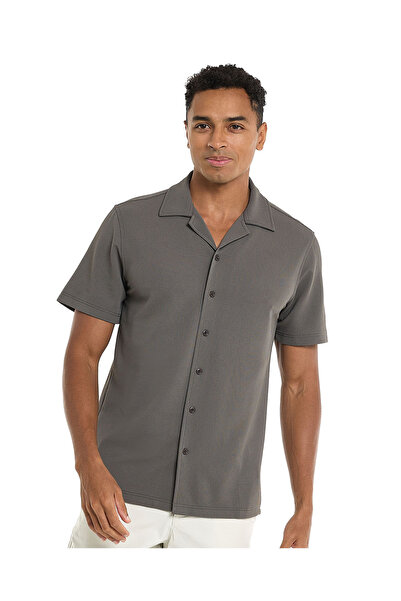 R&B قميص زيتوني محبوك MYF SS - مقاس S-XXL