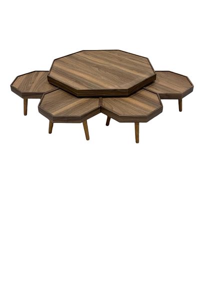 private house Turkish-made floor seating table set (4+1)