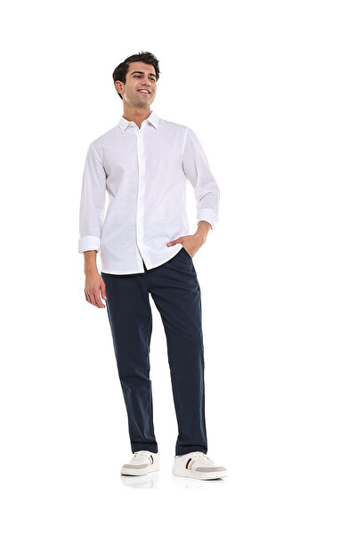 R&B بنطلون منسوج MCF أزرق داكن مقاس S-XXL