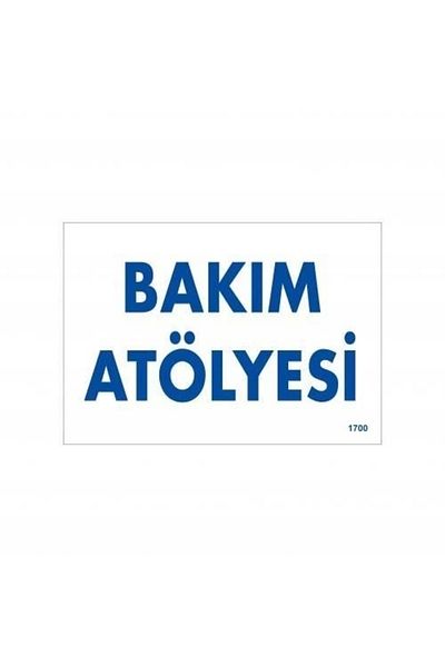 PRATİKOBA Maintenance Workshop Warning Sign 17.5x25 CODE:1700