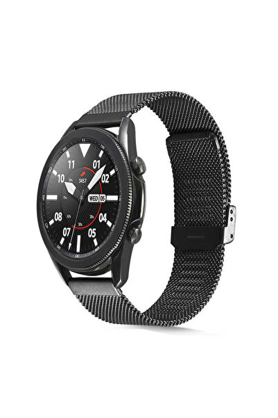 teknocep store powered by Gear S3 متوافق مع KRD-45 22 ملم سلك معدني TKNC - أسود