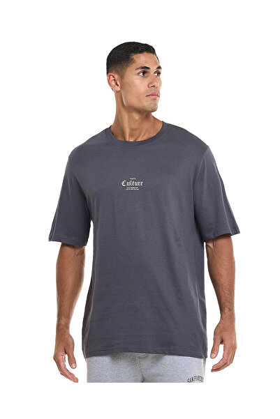 R&B تيشيرتات جرافيكية MCB رمادية حجرية - مقاسات S-XXXL