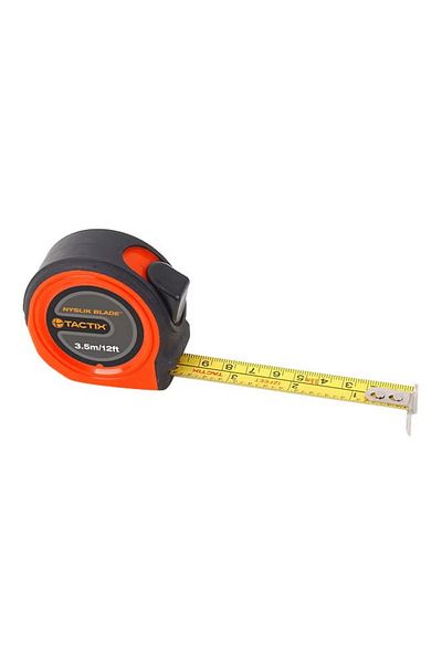 Tactix Tape Measure - 3.5 m (12 ft) x 16 mm, Multicolour 3.5meter