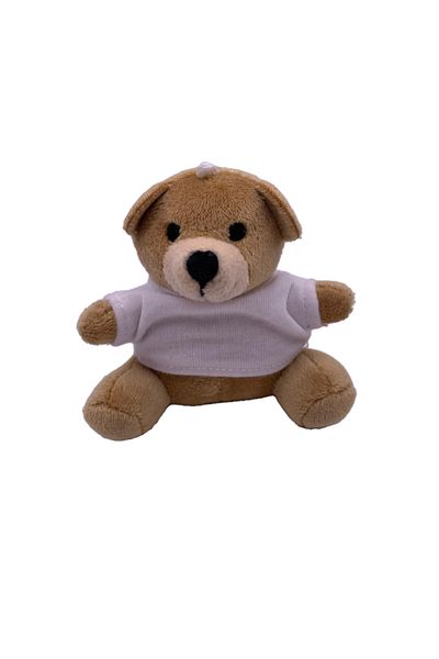 dalimag Ursulet de Plus cu Tricou Alb, 10 cm,