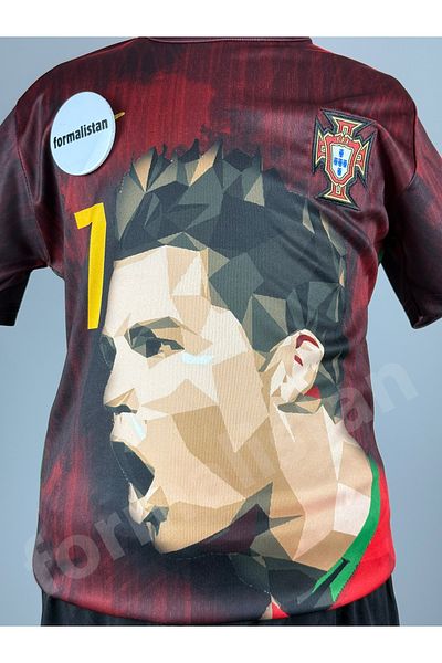 Quaxram PORTUGALIA RONÂLDO SET DE 4 tricouri de fotbal pentru copii