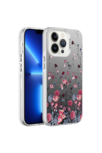 teknocep store powered by حافظة صلبة فضية منقوشة متوافقة مع هاتف iPhone 13 Pr...