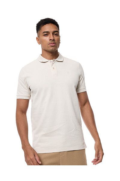 R&B Beige MCB SOLID POLO-S-XXXL