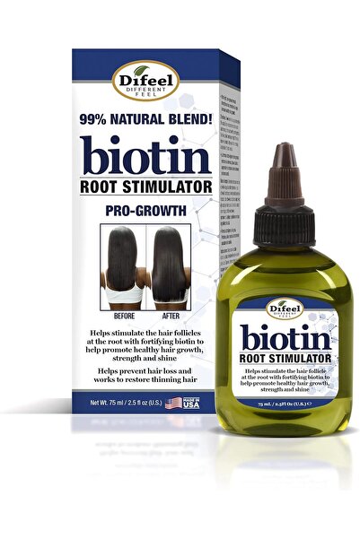 Difeel مُحفِّز جذور البيوتين، ٢.٥ أونصة - مُحفِّز بصيلات الشعر لنمو الشعر