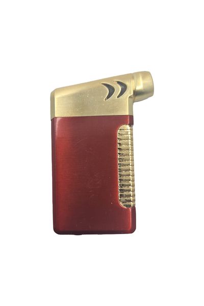 dalimag Gas Lighter, unique model, metallic, rechargeable, windproof, red, 8 cm,