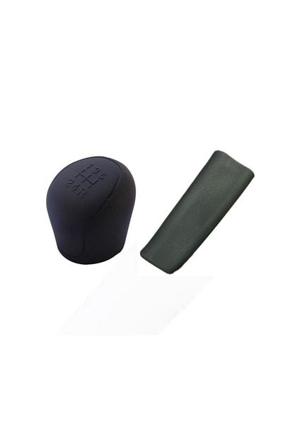 Universala Gear shift knob cover set, manual transmission, 5 speeds, black color