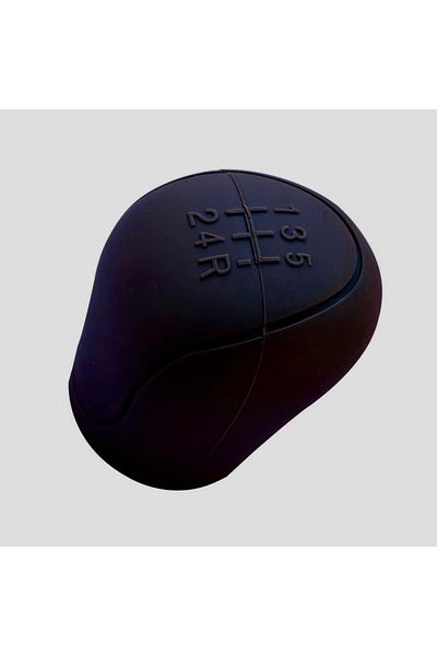 Universala Gear shift knob cover, 5-speed manual transmission, black