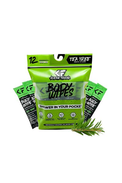 Klean Freak Friendly Body Wipes for Gym and Self Care - Dozen Pack