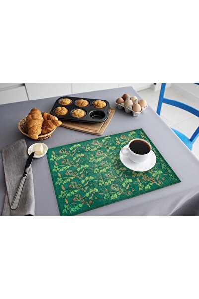 TURKISHRUG KINGDOM Patterned Polyester Supla for Tableware Presentation