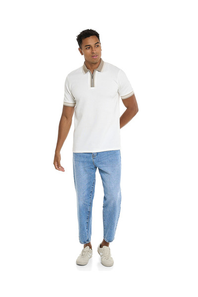 R&B بولو عاجي MYF- مقاس S-XXL