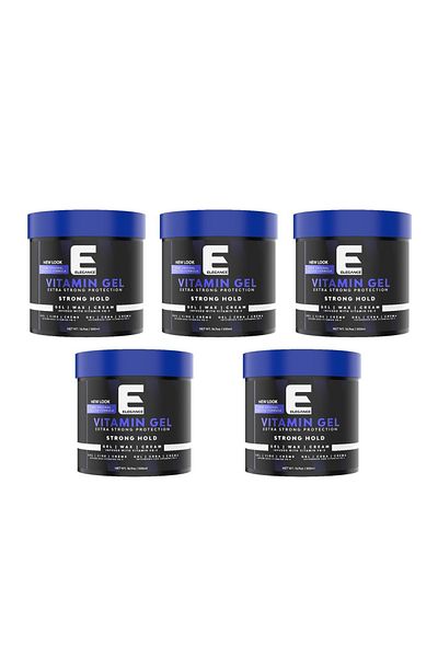 Elegance E-Series Vitamin Gel – Blue, 500ml (Pack of 5) – Pro-VB-5, Flake-Free Shine & Volume