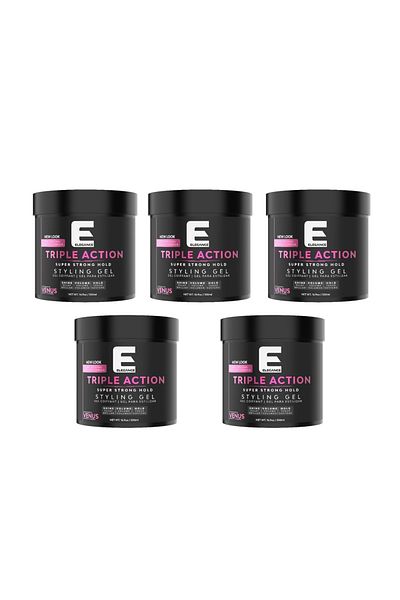 Elegance E-Series Venus Triple Action Styling Gel – 500ml (Pack of 5)