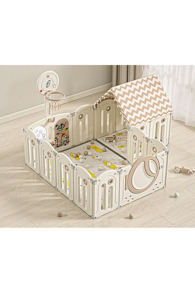 Nichiduta Garden Nichiduta Garden Happy Home children's playground fence with safety gate, Basketball hoop, Unit
