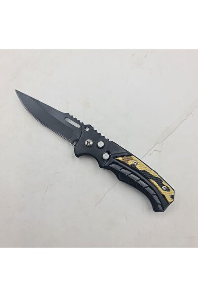 dalimag Briceag Deschidere a Lamei pe Buton, Sistem Prindere Curea, Model Scorpion, 16 cm, Negru,