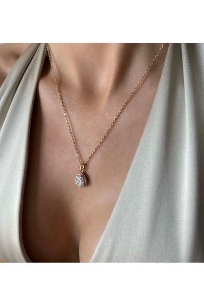 İNN JEWELLERY Steel Necklace with Tarnish Resistant Antiallergic Solitaire Figure (2 Years Importer Warranty)