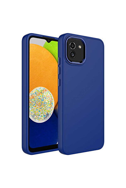 teknocep store powered by Galaxy A03 Case Silicone Tknc Luna Cover with Metal...