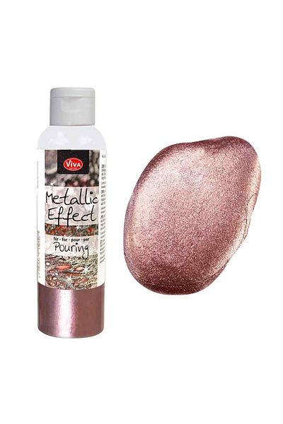 Viva Decor Pouring medium, metallic effect, VIVA DECOR, 120ml Antique pink
