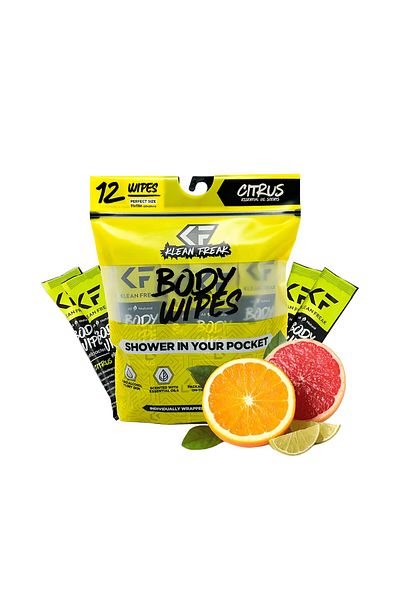 Klean Freak Friendly Body Wipes for Gym and Self Care - Dozen Pack