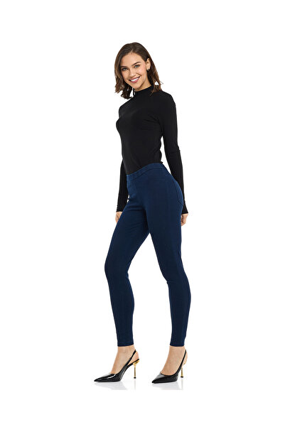 R&B بنطلون جينز WB أزرق داكن مقاس 10-18