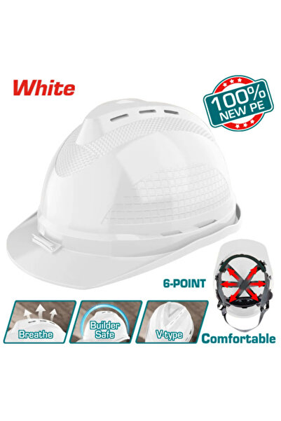 TOTAL خوذة سلامة ابيض نوع اول توتال Tsp8602