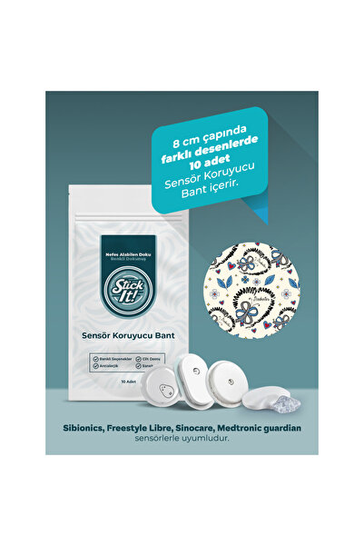 StickIT FreeStyle Libre Sibionics Sinocare Medtronic Sensör Koruyucu Bant – Type One Hope Wings