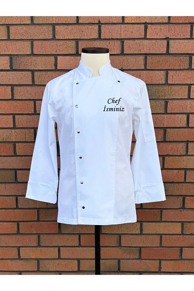 apr-10 S-2 Name Embroidered Men's Chef Cook Jacket