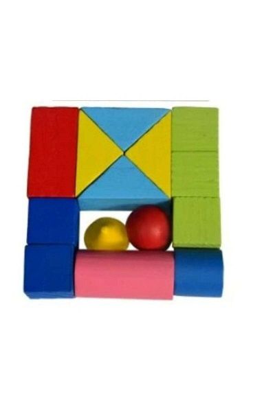 huitich Children’s Wooden Educational Building Blocks Set