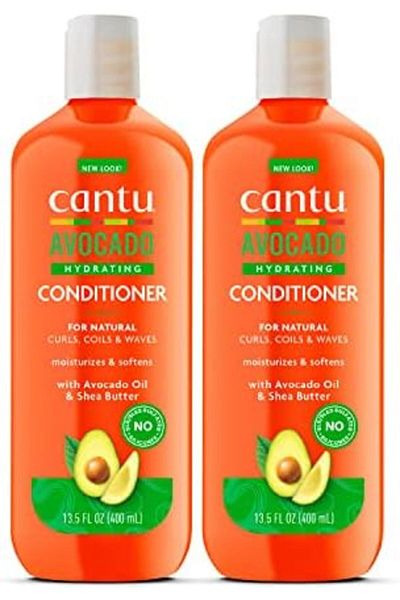 Cantu Avocado Hydrating Silicone-Free Conditioner with Pure Shea Butter, 13.5 oz (Pack of 2)