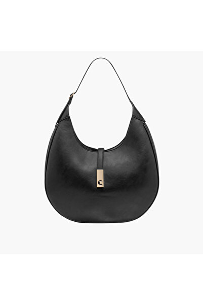 Le Confort حقيبة كتف صلبة بسحاب للإغلاق - العرض 4 × الارتفاع 27 × العمق 40 سم