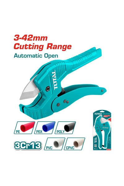 TOTAL Total Tht53422 3-42mm Plastic Pipe Cutter